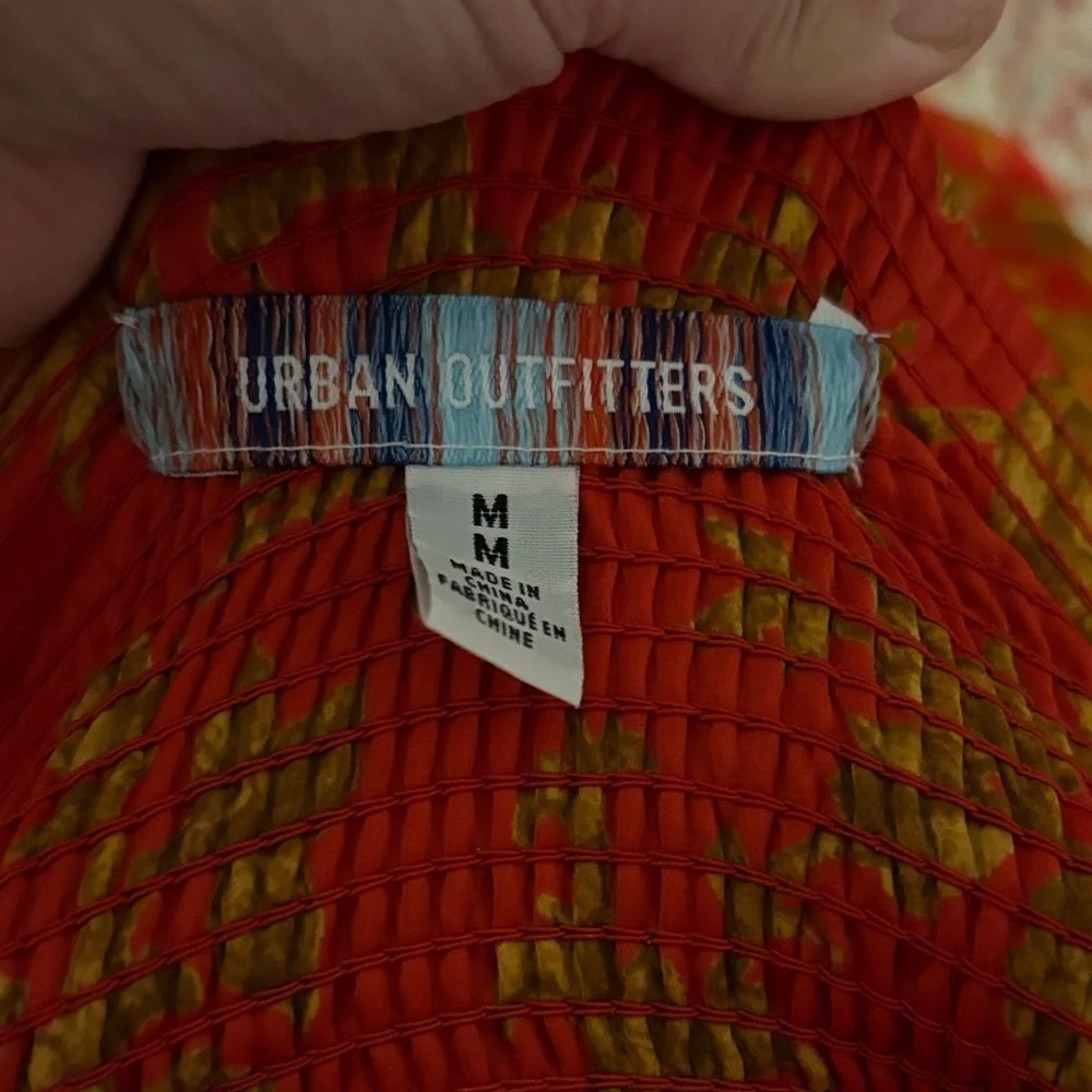Urban Outfitters Orion Bustier Red and Gold Floral Mini Dress